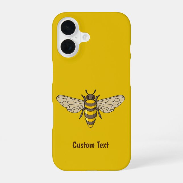 Funda Para iPhone 16 Abeja melífera (Reverso )