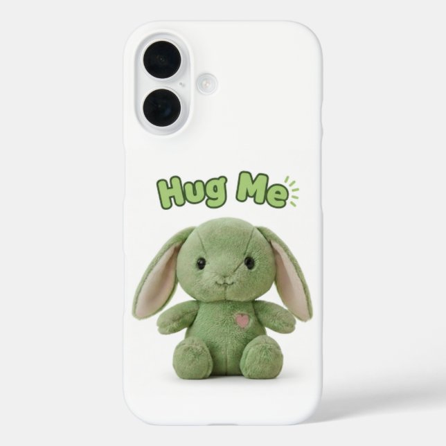 Funda para iPhone 16 Abrázame Conejito (Reverso )