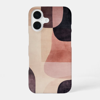 Funda Para iPhone 16 Abstracción de tonos terrosos