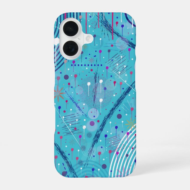 Funda Para iPhone 16 Abstract Art: Sparklers in the Sky (Reverso )