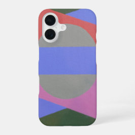 Funda Para iPhone 16 Abstract Calm Gray Circle Phone Case