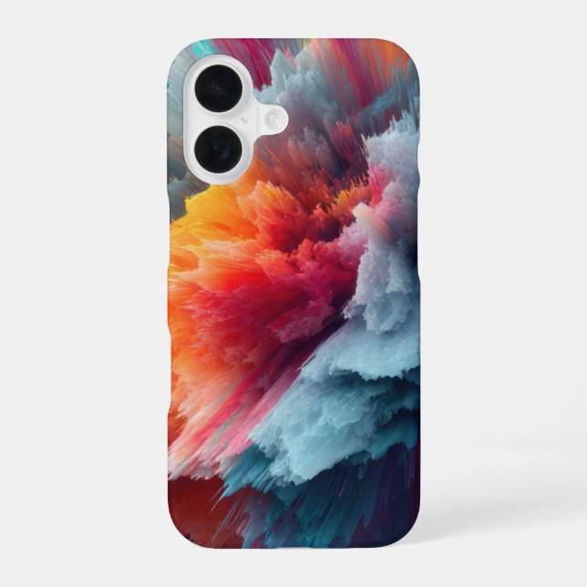 Funda Para iPhone 16 Abstract Color Explosion Modern (Reverso )