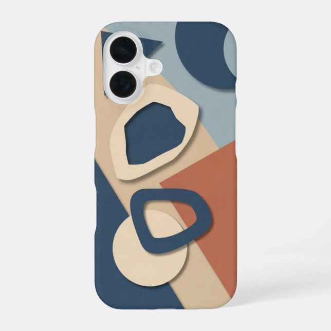 Funda Para iPhone 16 Abstract Geometric Cutout (Reverso )
