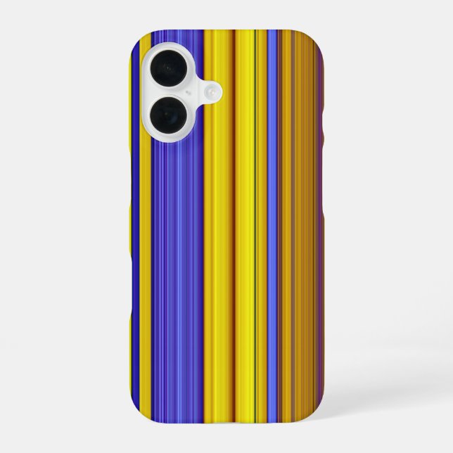 Funda Para iPhone 16 Abstract Stripes Design 1 (Reverso )