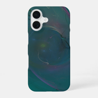 Funda Para iPhone 16 Abstracto verde azulado