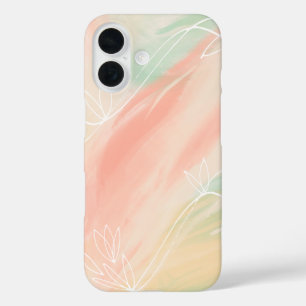Funda para iPhone 16 'Acuarela de Pastel Suave Abs