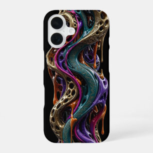 Funda Para iPhone 16 ADN tribal hueco - Oro ultra estrecho