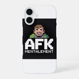 Funda Para iPhone 16 AFK Mentalement Chibi Gamer Pixel Art