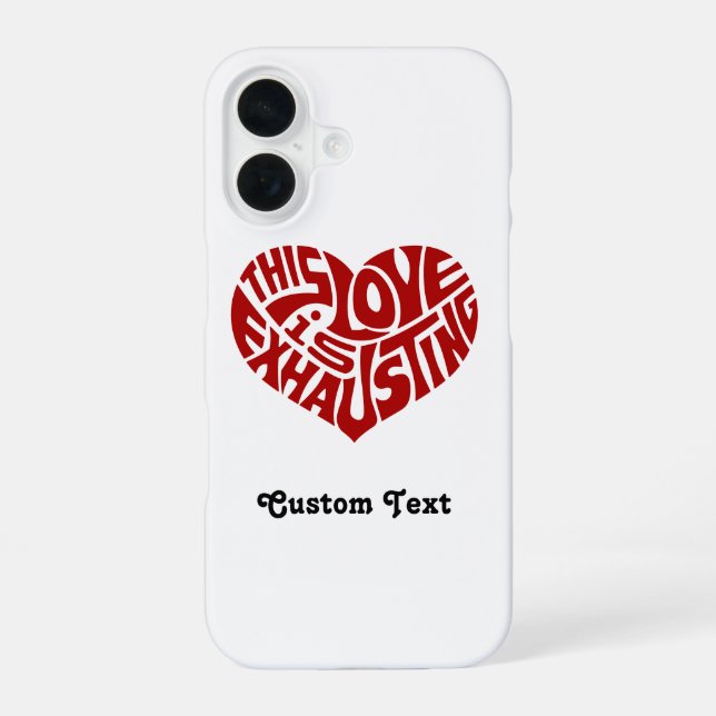 Funda Para iPhone 16 Agotar el amor (Reverso )