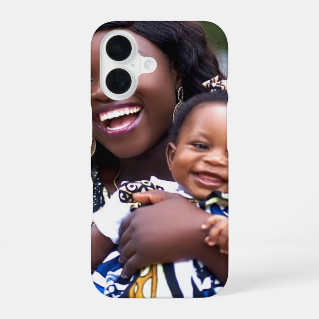 Funda Para iPhone 16 Agregar foto de bebé personalizar (Reverso )