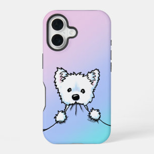 Funda Para iPhone 16 Agresividad adorable Westie 