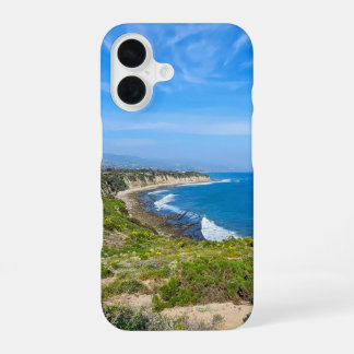 Funda Para iPhone 16 Agua azul oceánica a lo largo de la costa en Poine