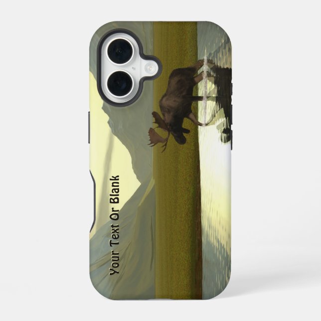 Funda Para iPhone 16 Alce de Tarde (Reverso )