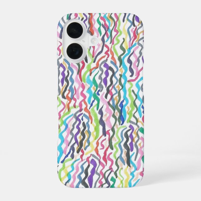 Funda Para iPhone 16 Alga Arcoíris (Reverso )