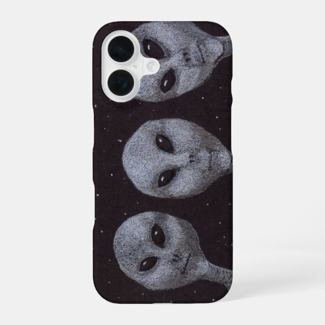 Funda Para iPhone 16 Alien Grays (Reverso )