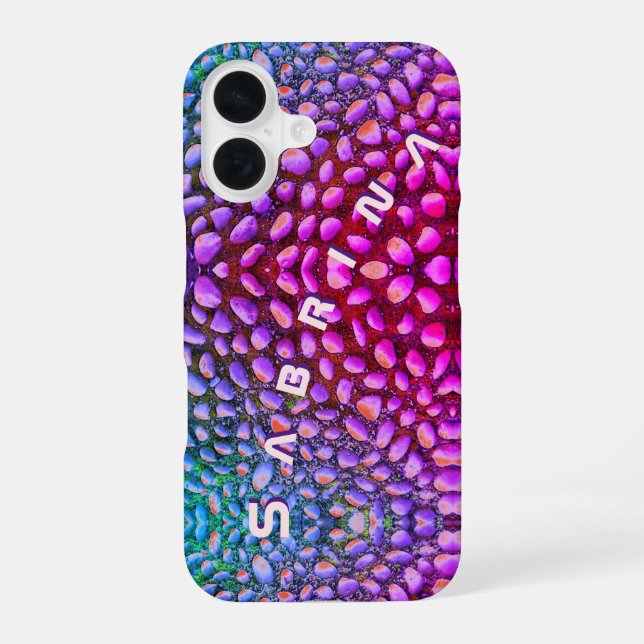 Funda Para iPhone 16 Alien Lizard Stonephone con su nombre (Reverso )