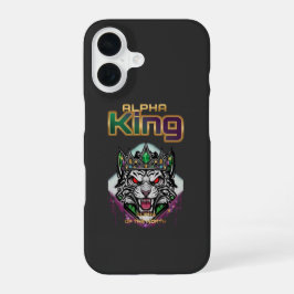 Funda Para iPhone 16 Alpha king motivational 
