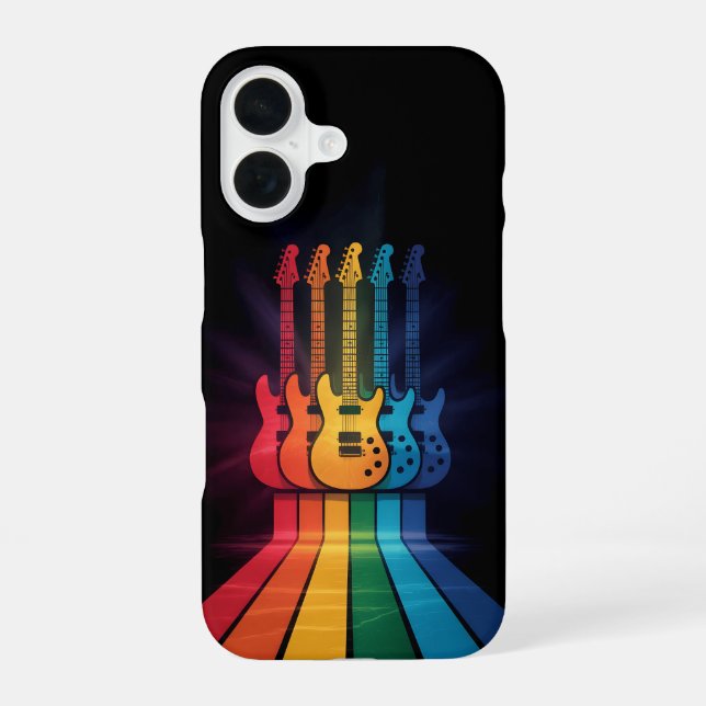 Funda Para iPhone 16 Amante de la guitarra (Reverso )