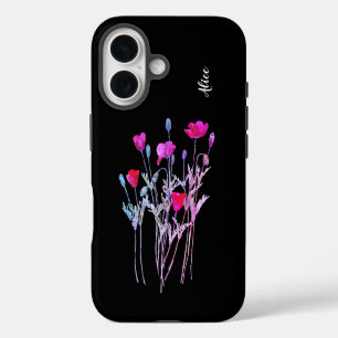 Funda Para iPhone 16 Amapolas rojas prado de verano, flores silvestres