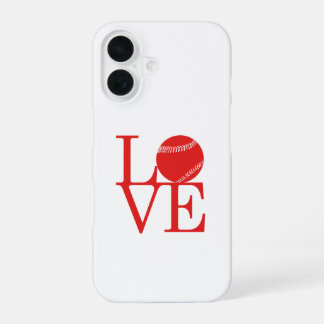 Funda Para iPhone 16 Amar el béisbol