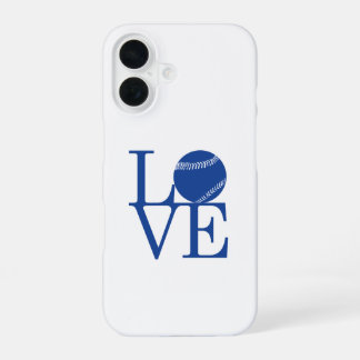 Funda Para iPhone 16 Amar el béisbol