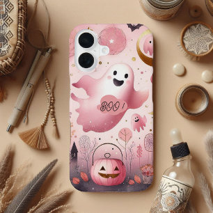 Funda Para iPhone 16 Amigables Boo Espeluznantes Jack O Linternas Paste