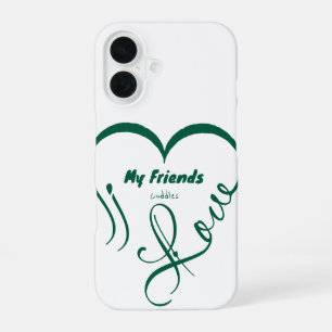 Funda Para iPhone 16 Amo a mis amigos - Abrazos