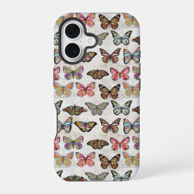 Funda Para iPhone 16 Amor de Mariposa (Reverso )