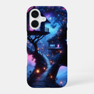 Funda Para iPhone 16 Amor Luminoso: "Noches de Neón y Sueños sin Fin"