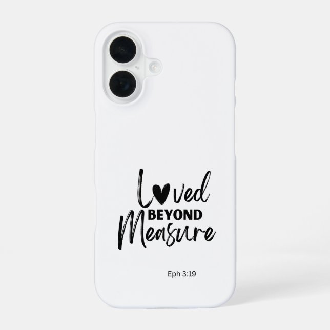 Funda Para iPhone 16 Amor sin medida Ef 3:19 (Reverso )