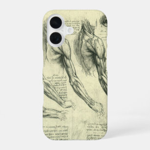 Funda Para iPhone 16 Anatomía del brazo y hombro de Leonardo da Vinci
