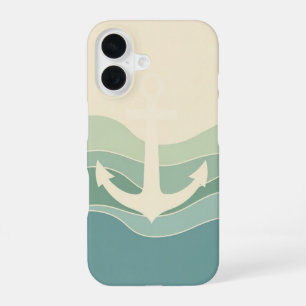 Funda Para iPhone 16 Ancla marítima retro