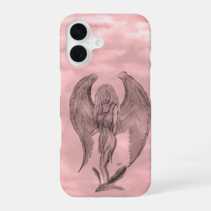 Funda Para iPhone 16 Ángel al estilo tatuaje