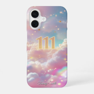 Funda Para iPhone 16 Ángel de Manifestación Cósmica Número 111