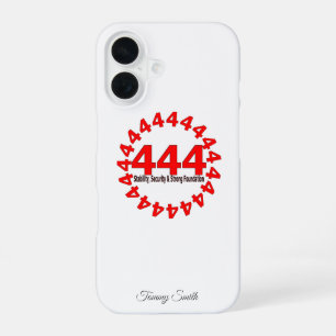 Funda Para iPhone 16 Ángel número 444 - Estabilidad, seguridad y fuerza
