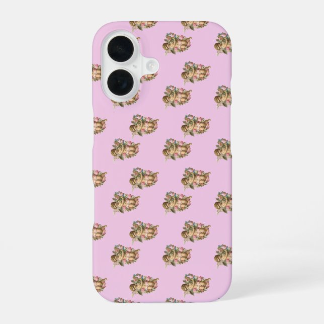 Funda Para iPhone 16 ángel querubín rosa (Reverso )