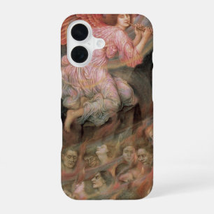 Funda Para iPhone 16 Ángel tocando la flauta a las almas en el infierno