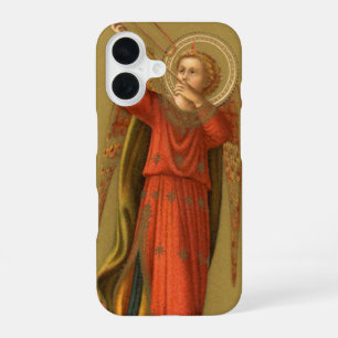 Funda Para iPhone 16 Ángeles músicos de Navidad, renacimiento vintage