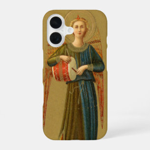 Funda Para iPhone 16 Ángeles músicos de Navidad, renacimiento vintage