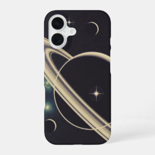 Funda Para iPhone 16 Anillos planetarios vintage