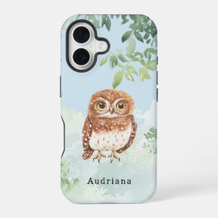 Funda Para iPhone 16 Animal de la jungla de búho
