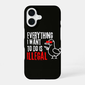 Funda Para iPhone 16 Animal meme sarcástico