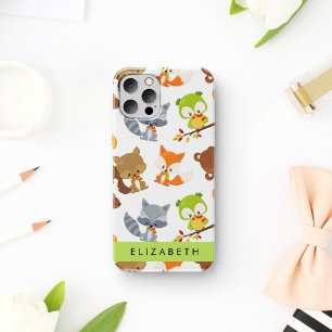 Funda Para iPhone 16 Animales del bosque, Animales forestales, Tu nombr