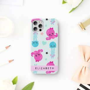 Funda Para iPhone 16 Animales Marinos, Pulpo, Medusa, Corazones, Tu Nom