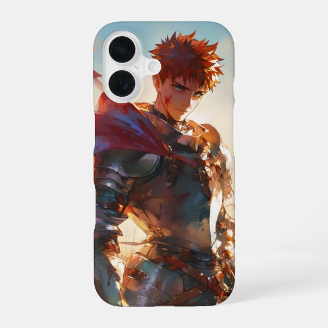 Funda Para iPhone 16 Anime Boy Knight (Reverso )
