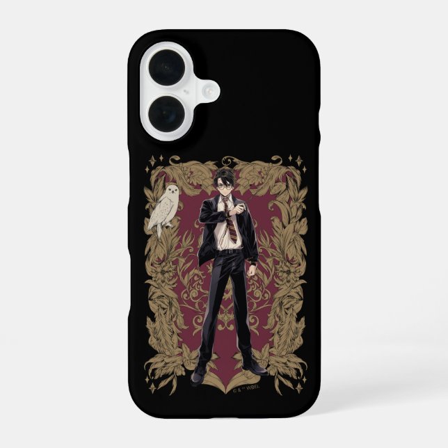 Funda Para iPhone 16 Anime HARRY POTTER™ Marco Adornado (Reverso )