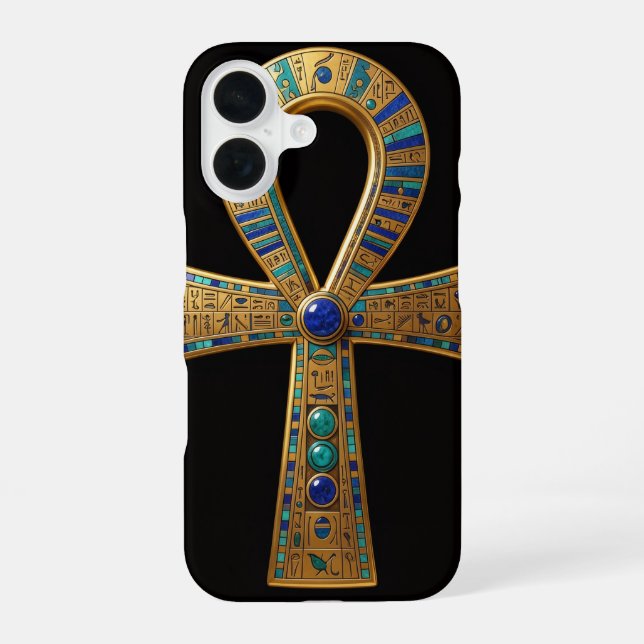 Funda Para iPhone 16 Ankh Symbol Bedeutung – Schlüssel des Lebens´8 (Reverso )