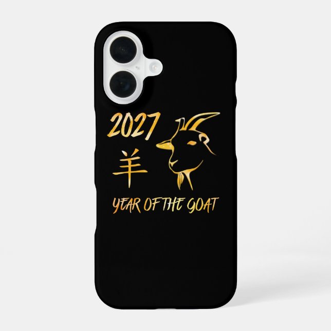Funda Para iPhone 16 Año 2027 de la Cabra (Reverso )