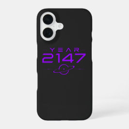 Funda Para iPhone 16 Año 2147 Ciencia Ficción Cyberpunk Futurista