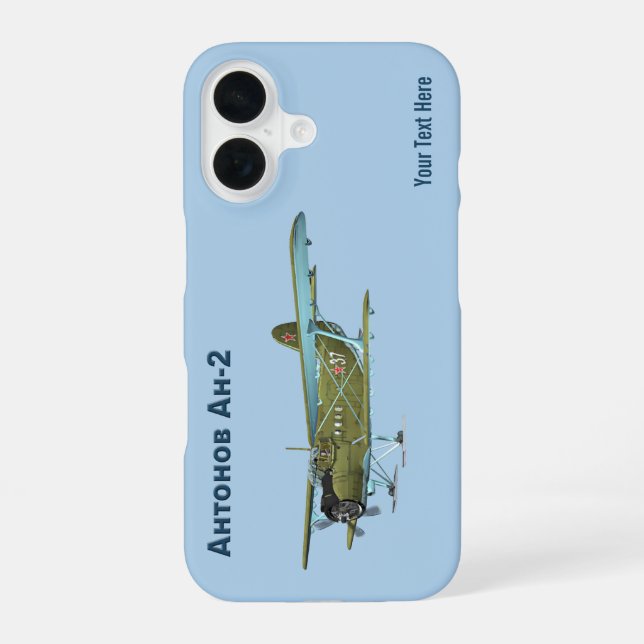 Funda Para iPhone 16 Antonov An-2 (Reverso )